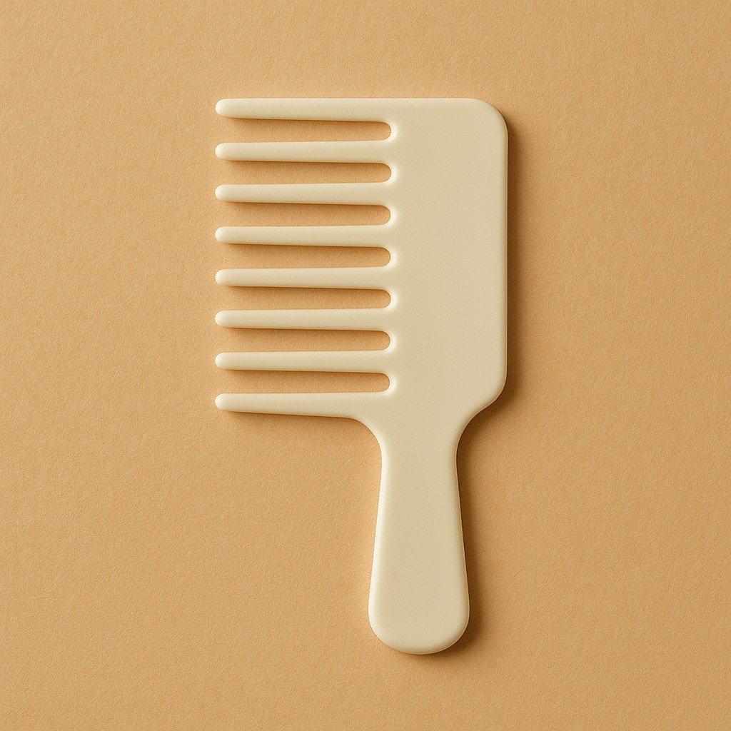 Wide-Tooth Detangling Comb — unbranded Ivory wide tooth accessory